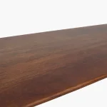 Bullnose bench brown 180cm - Image 7