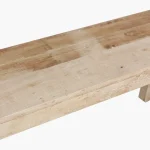 Limewash folding bench 120 cm - Image 4