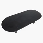 Bullnose coffee table black - Image 4