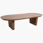 Bullnose coffee table brown - Image 2