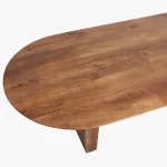Bullnose coffee table brown - Image 3