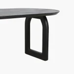 Bullnose dining table mix black 180cm - Image 2
