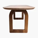 Bullnose dining table top brown 180cm - Image 3