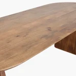 Bullnose dining table top brown 180cm - Image 4