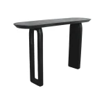 Bullnose console table black