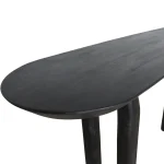 Bullnose console table black - Image 3