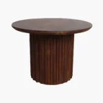 Bullnose side table reversed fluted - Image 2