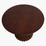 Bullnose side table reversed fluted - Image 3