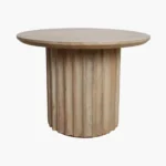 Bullnose side table reversed fluted - Image 2