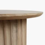 Bullnose side table reversed fluted - Image 4