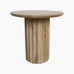 Bullnose side table reversed fluted - Image 2