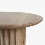 Bullnose side table reversed fluted - Image 3