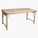 Limewash folding dining table - Image 2