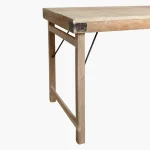 Limewash folding dining table - Image 3