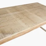 Limewash folding dining table - Image 4