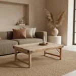 Limewash folding coffee table