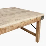 Limewash folding coffee table - Image 3
