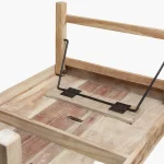 Limewash folding coffee table - Image 5