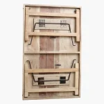 Limewash folding coffee table - Image 6