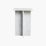 Marble side table white - Image 3