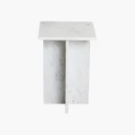 Marble side table white - Image 4