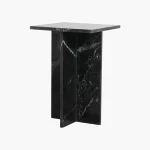 Marble side table black - Image 2