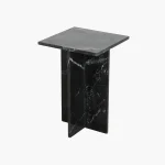 Marble side table black - Image 3
